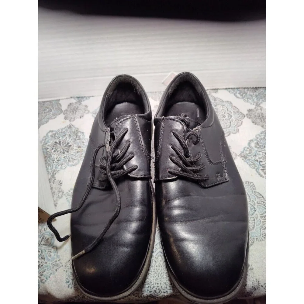 Stacy Adams‎ Black Austin Oxfords 41179-001 Lace Up Boys Dress Shoes Sz 3M